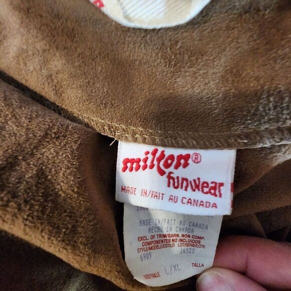 VTG Milton Funwear Poncho Adult Women L / XL Boho Native Indian Feather Costume - Picture 6 of 14